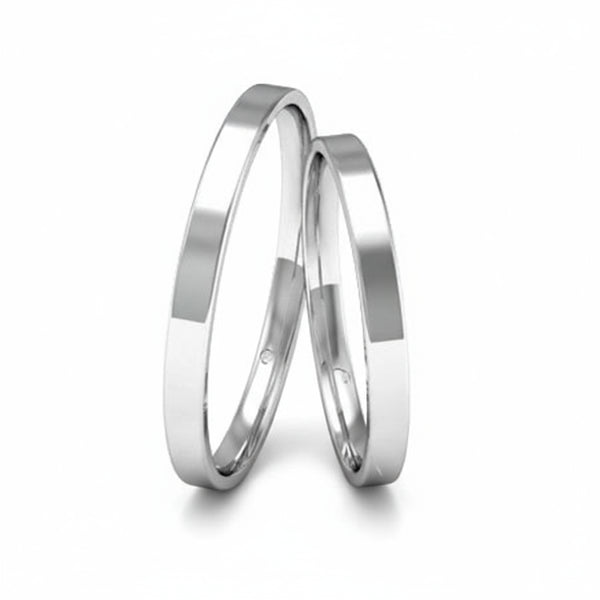 Par de Alianças em Prata AP02