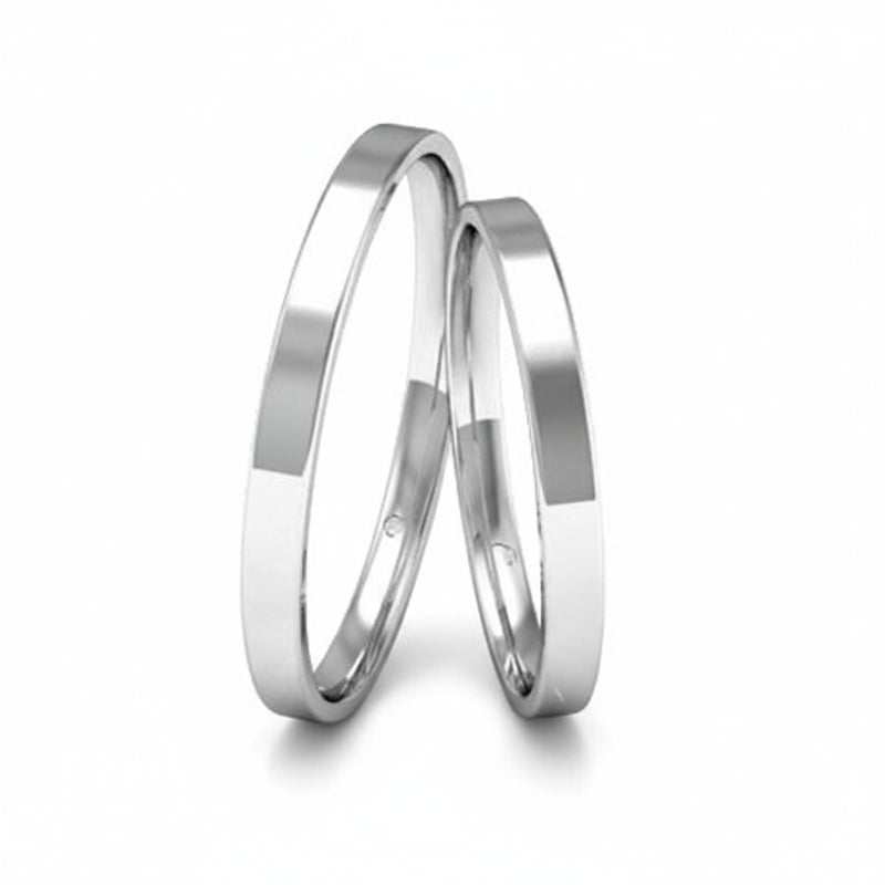 Par de Alianças em Prata AP02