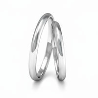 Par de Alianças em Prata AP01