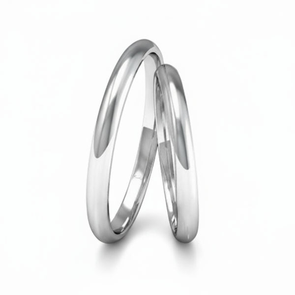 Par de Alianças em Prata AP01