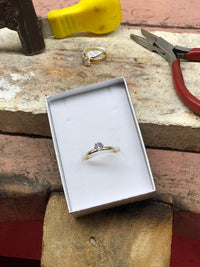 Anel Solitário em Ouro BX AS05