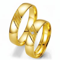 Par de Alianças em Ouro 18kts A07