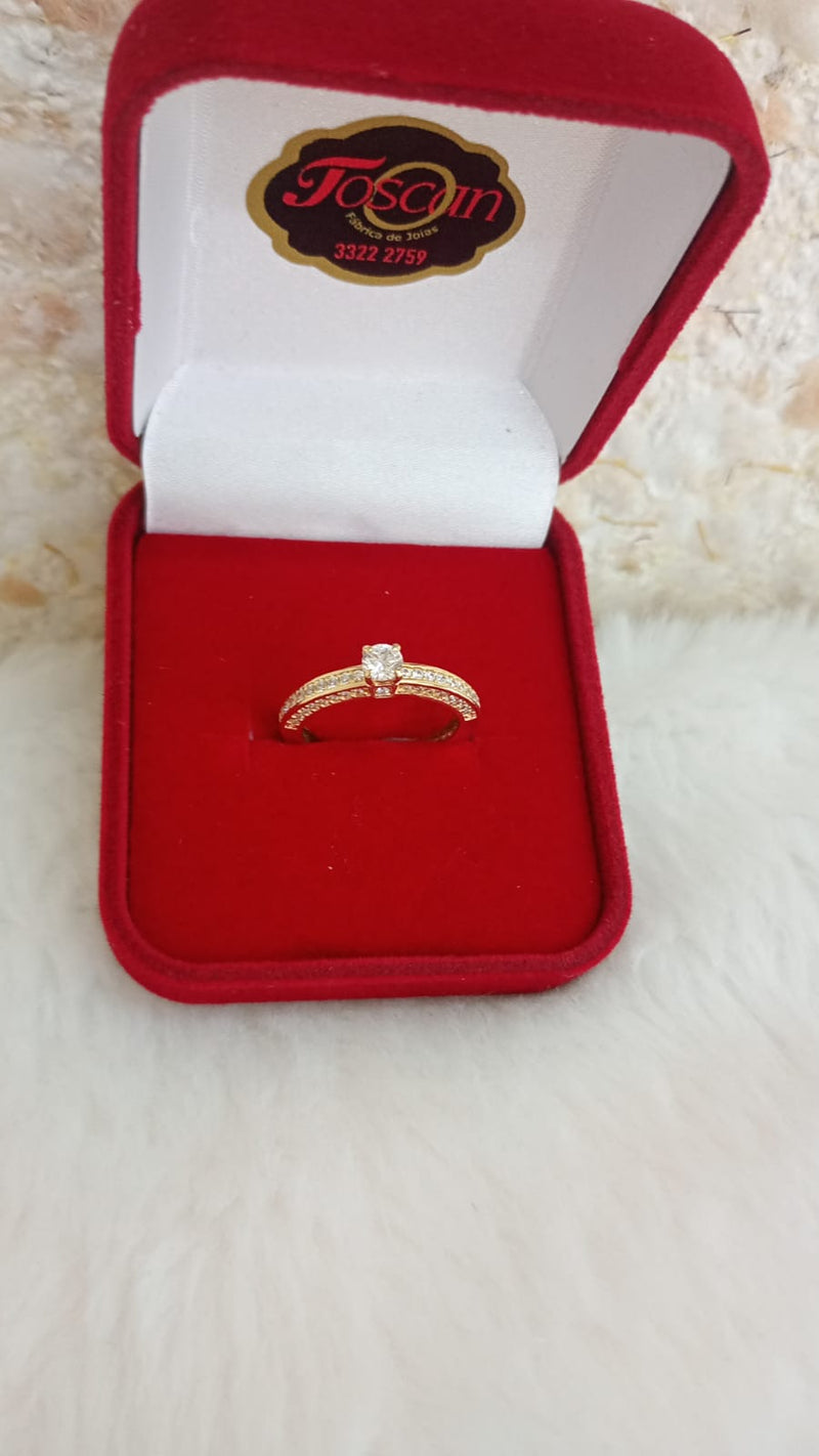 Anel com perdas zirconicas