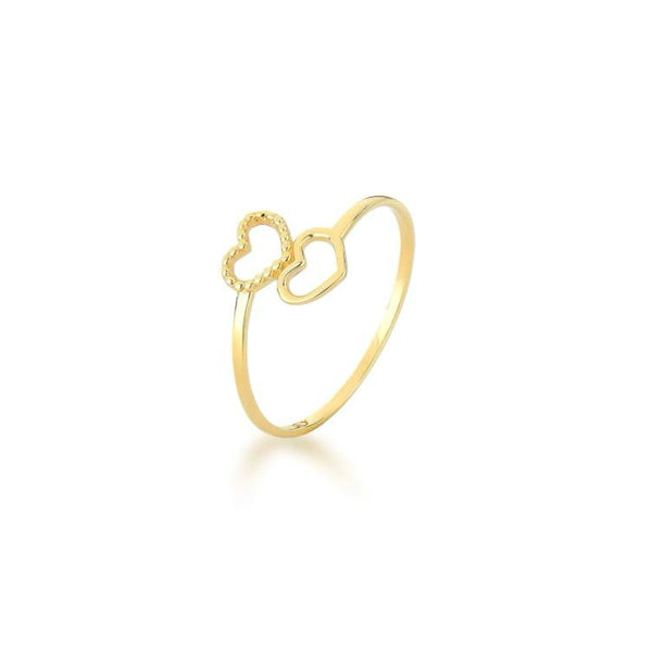 ANEL DOIS CORAÇÕES UM TRABALHADO