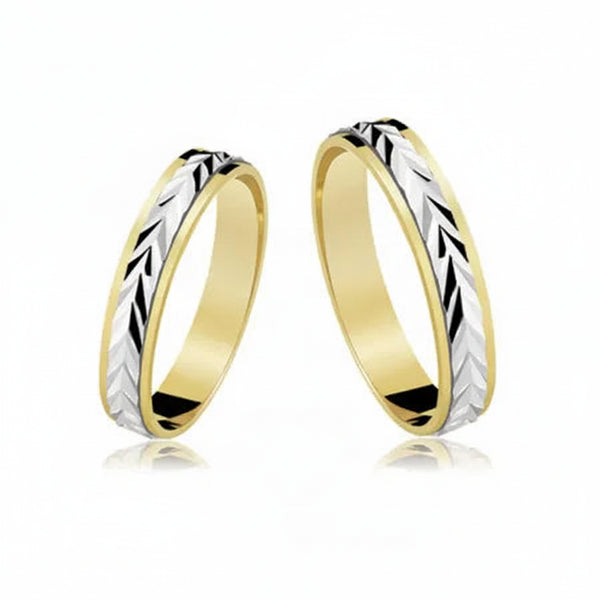 Par de Alianças em Ouro 18kts A05