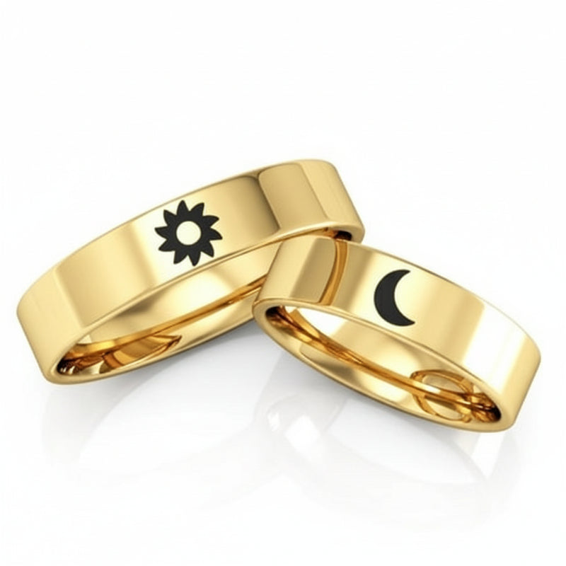 Par de Alianças em Ouro 18kts A14