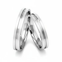 Par de Alianças em Prata AP03