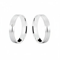 Par de Alianças em Prata AP18