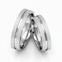Par de Alianças em Prata AP25