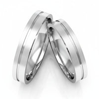 Par de Alianças em Prata AP21