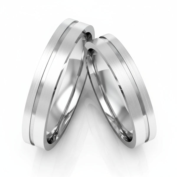 Par de Alianças em Prata AP21