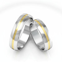 Par de Alianças em Prata AP13