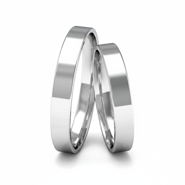 Par de Alianças em Prata AP05