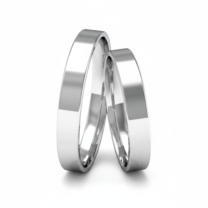 Par de Alianças em Prata AP05