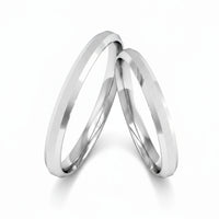 Par de Alianças em Prata AP08