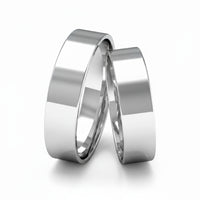 Par de Alianças em Prata AP16