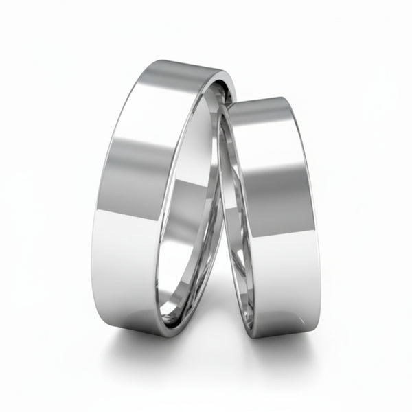 Par de Alianças em Prata AP16