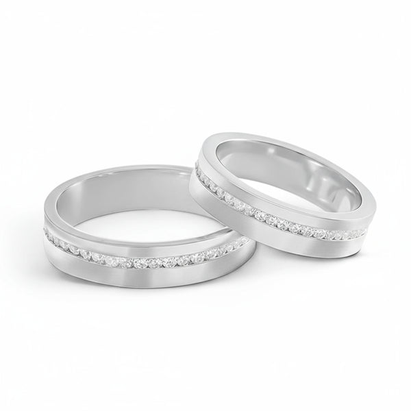 Par de Alianças em Prata AP22