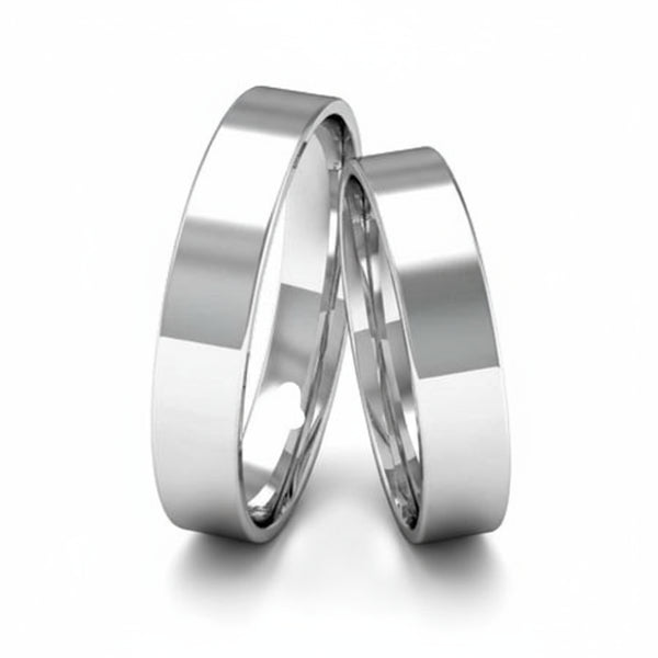 Par de Alianças em Prata AP04