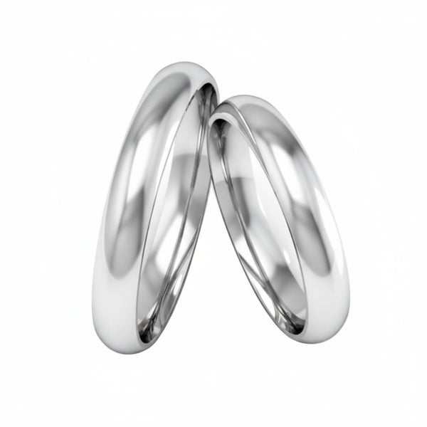 Par de Alianças em Prata AP09