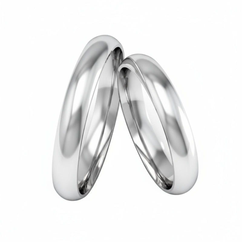 Par de Alianças em Prata AP09