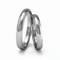 Par de Alianças em Prata AP07