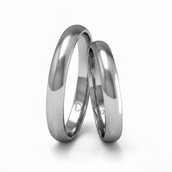 Par de Alianças em Prata AP07