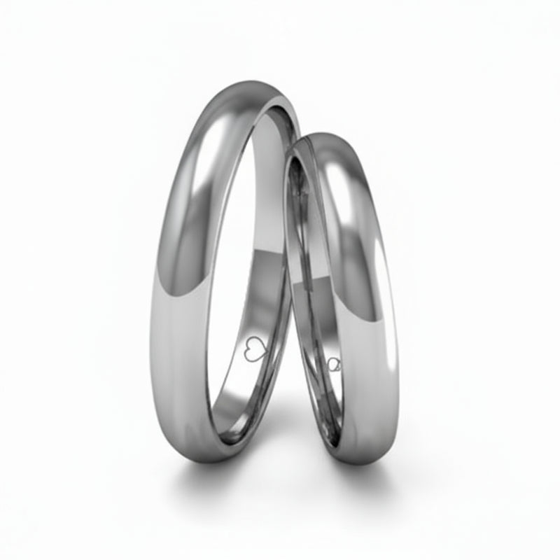 Par de Alianças em Prata AP07