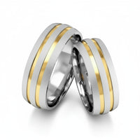 Par de Alianças em Prata AP17