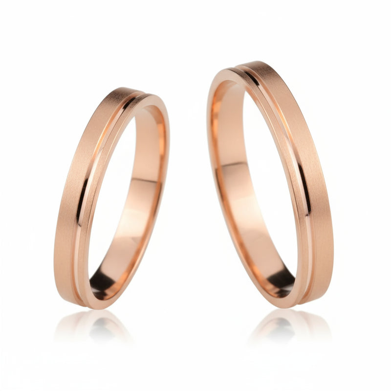 Par de Alianças em Ouro BX 416 ALB19