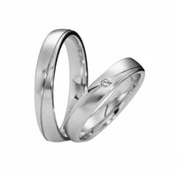 Par de Alianças em Prata AP15