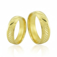 Par de Alianças em Ouro 18kts A03